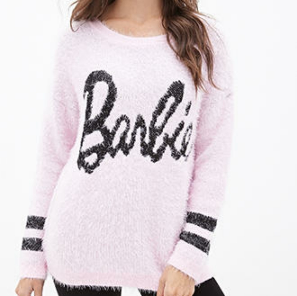 Barbie Loves Forever 21 Eyelash Sweatshirt